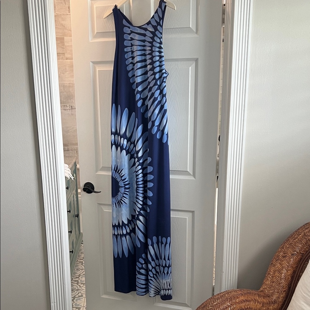 Tommy Bahama Navy Dress with Tie Dye Detail